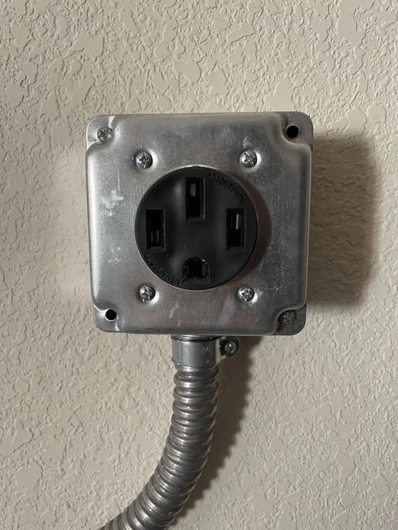 NEMA 14-50 outlet installed for Electrical Panel Upgrade in El Segundo